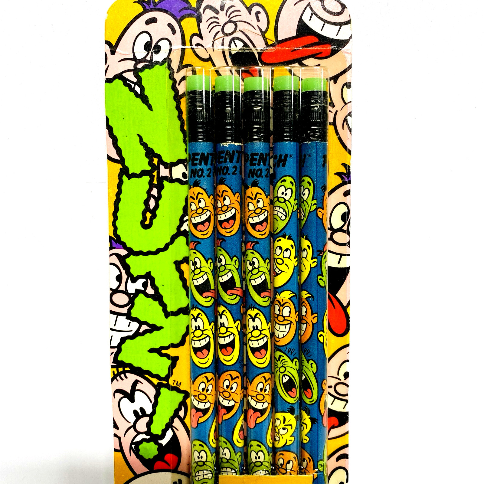 Vintage Lou Brooks Pentech Pencil 5 Loony No. 2 Set 1992 Nutz Retro Cool Art