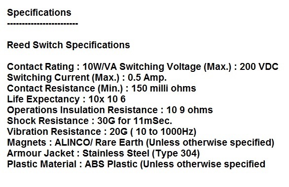 Mounted Switch Sensor Wide Gap Contact Security Alarm System Outdoor Gate