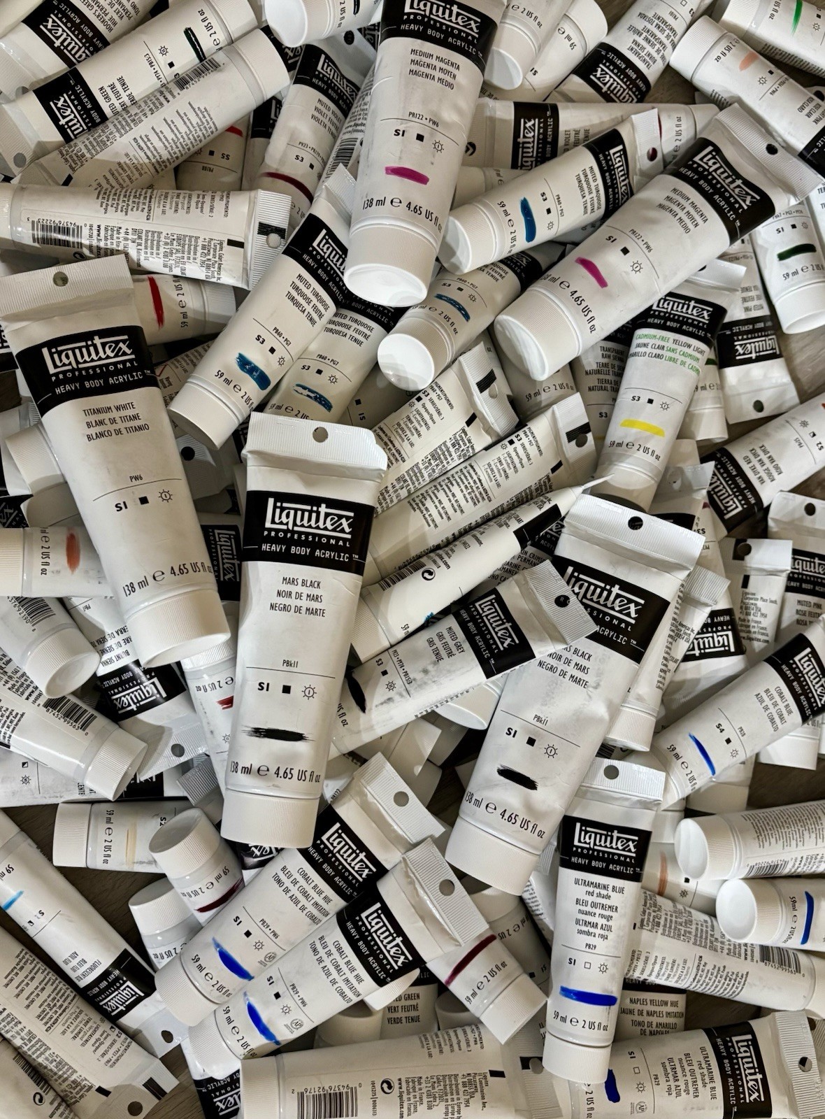 Liquitex Professional 100 Heavy Body Acrylic 2fl oz 59ml Paint Tubes NEW Golden