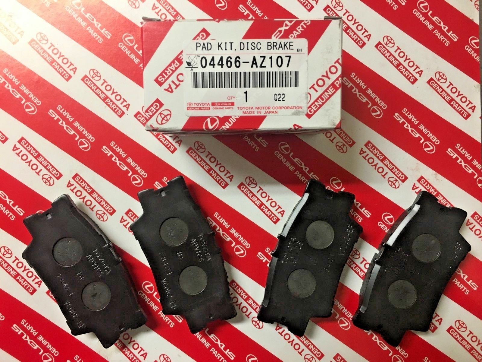 2006-2018 Toyota RAV4 / 2007-2017 Camry OEM Genuine Rear Brake Pads 04466-AZ107