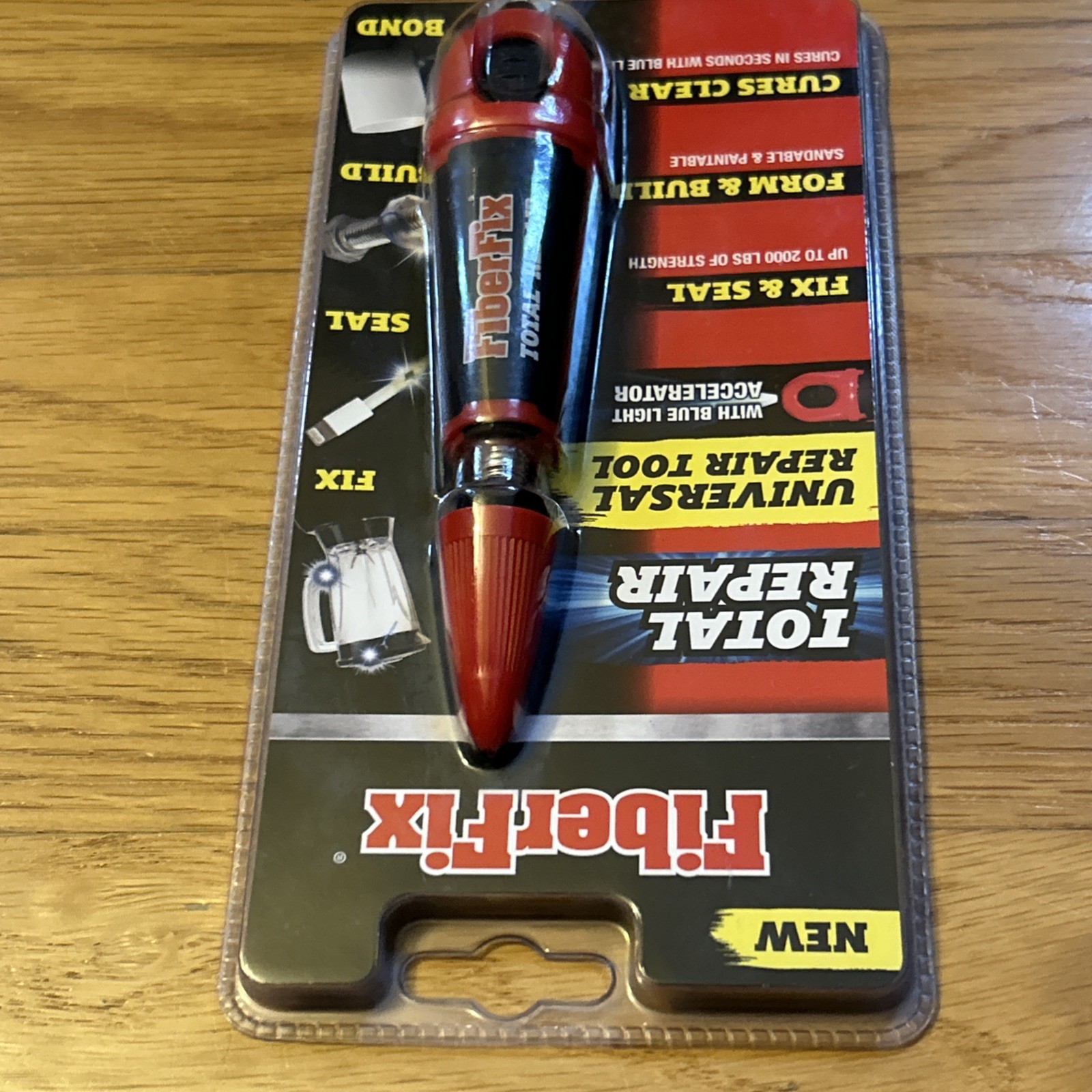 FiberFix Total Repair Factory Sealed Package Light Accelerated Super Glue Tool🔔