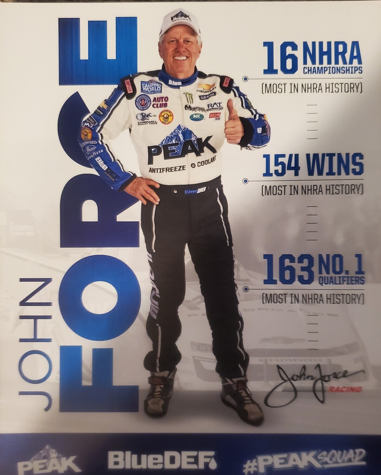 NHRA Drag Racing Hero Cards