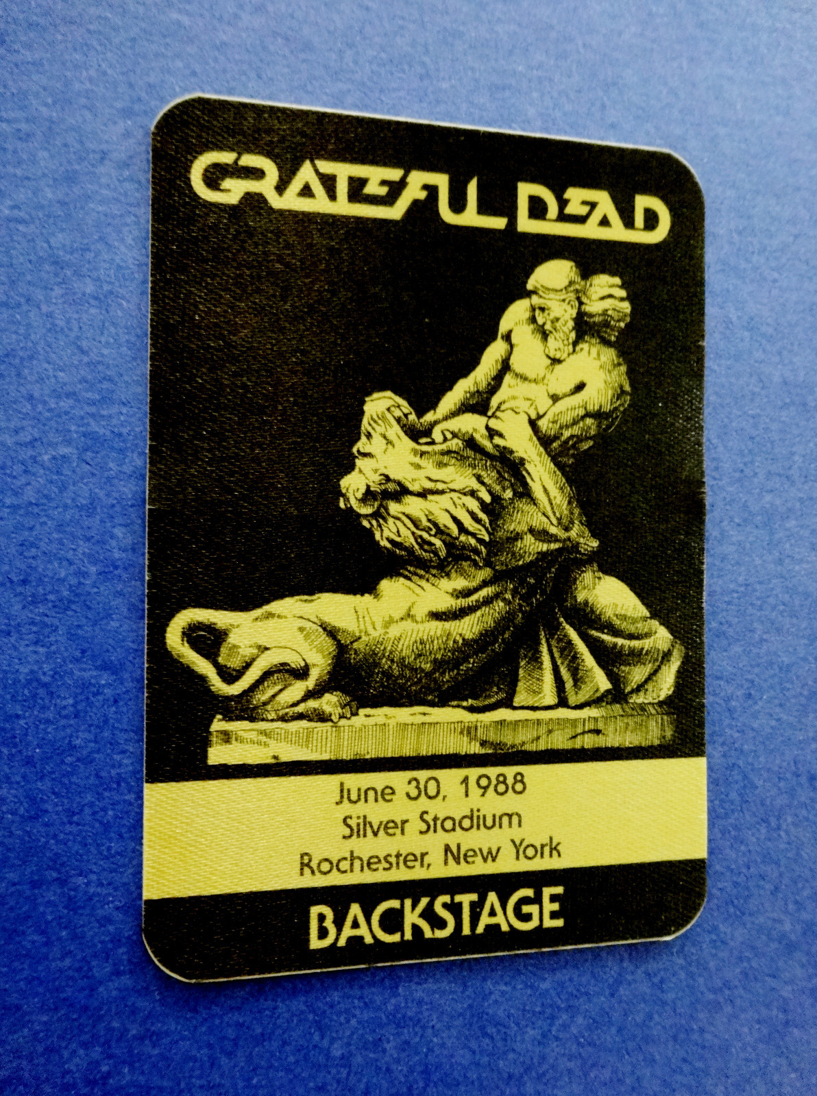 Grateful Dead Backstage Pass Rochester New York Silver 6/30/88 6/30/1988 Samson