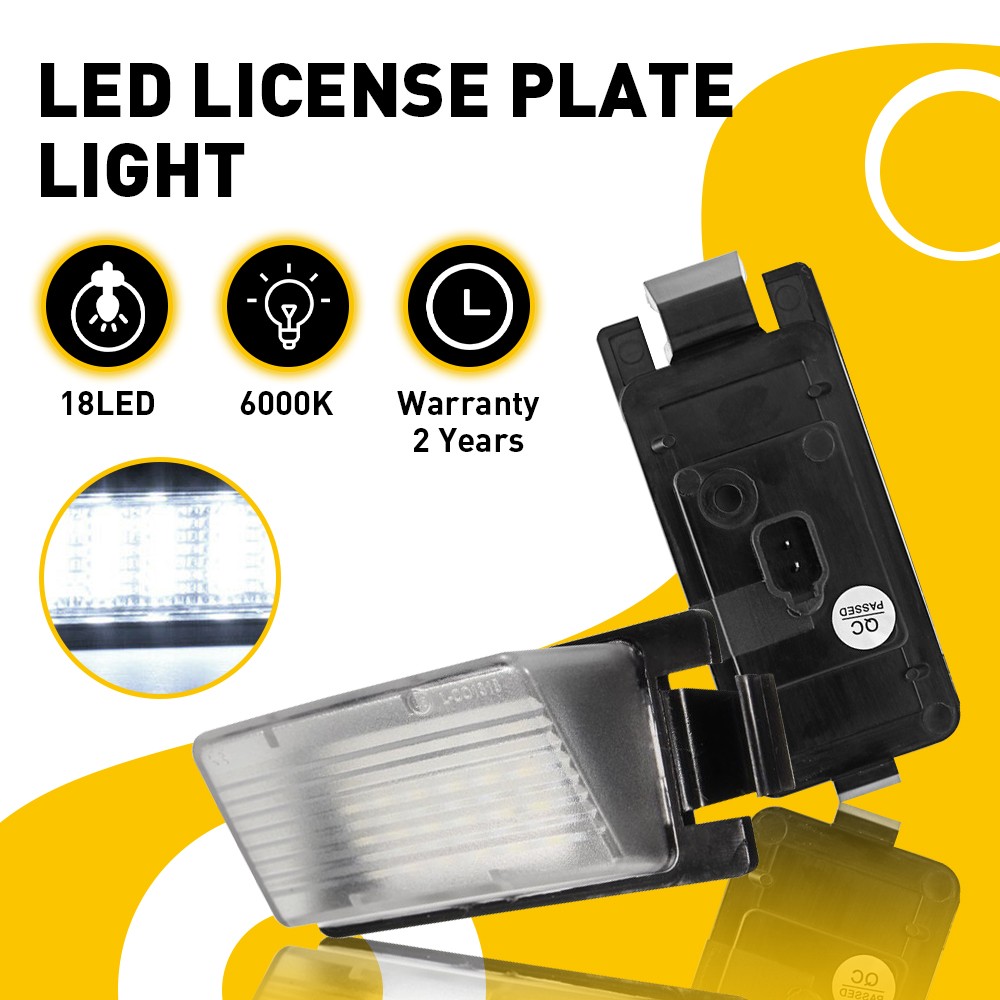 2PC LED AUXITO License Plate Tag Light Lamp For 2003-2013 INFINITI G25/G35/G37