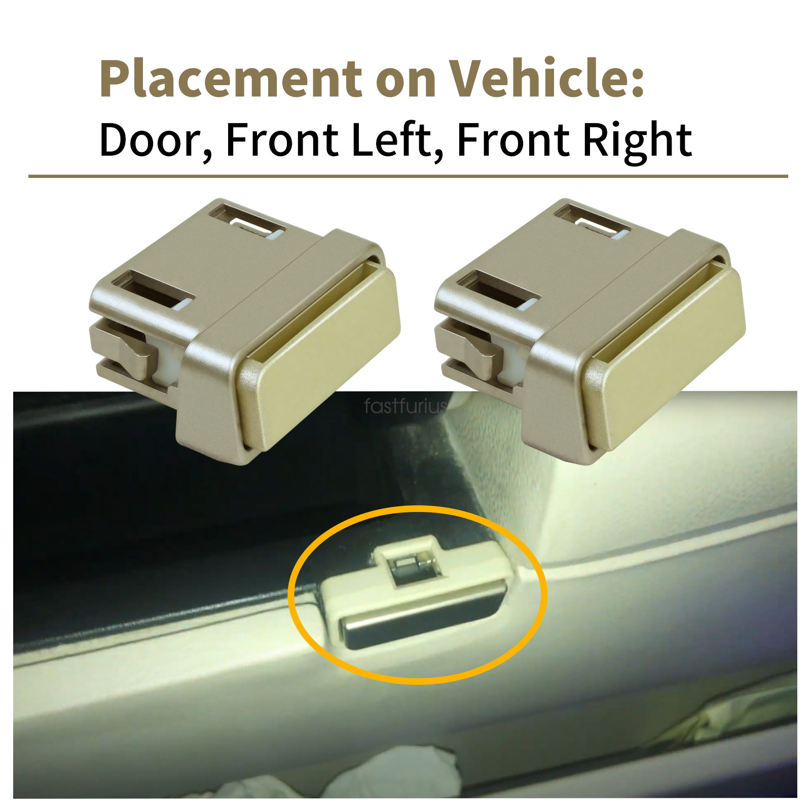 2 pack Arm Rest Latch For 03-11 Lincoln Town Car Door Compartment Release Button