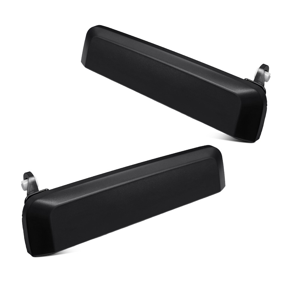 For Nissan 1986-1994 D21 Driver&Passenger Side Front Door Handle Outer Black 2X