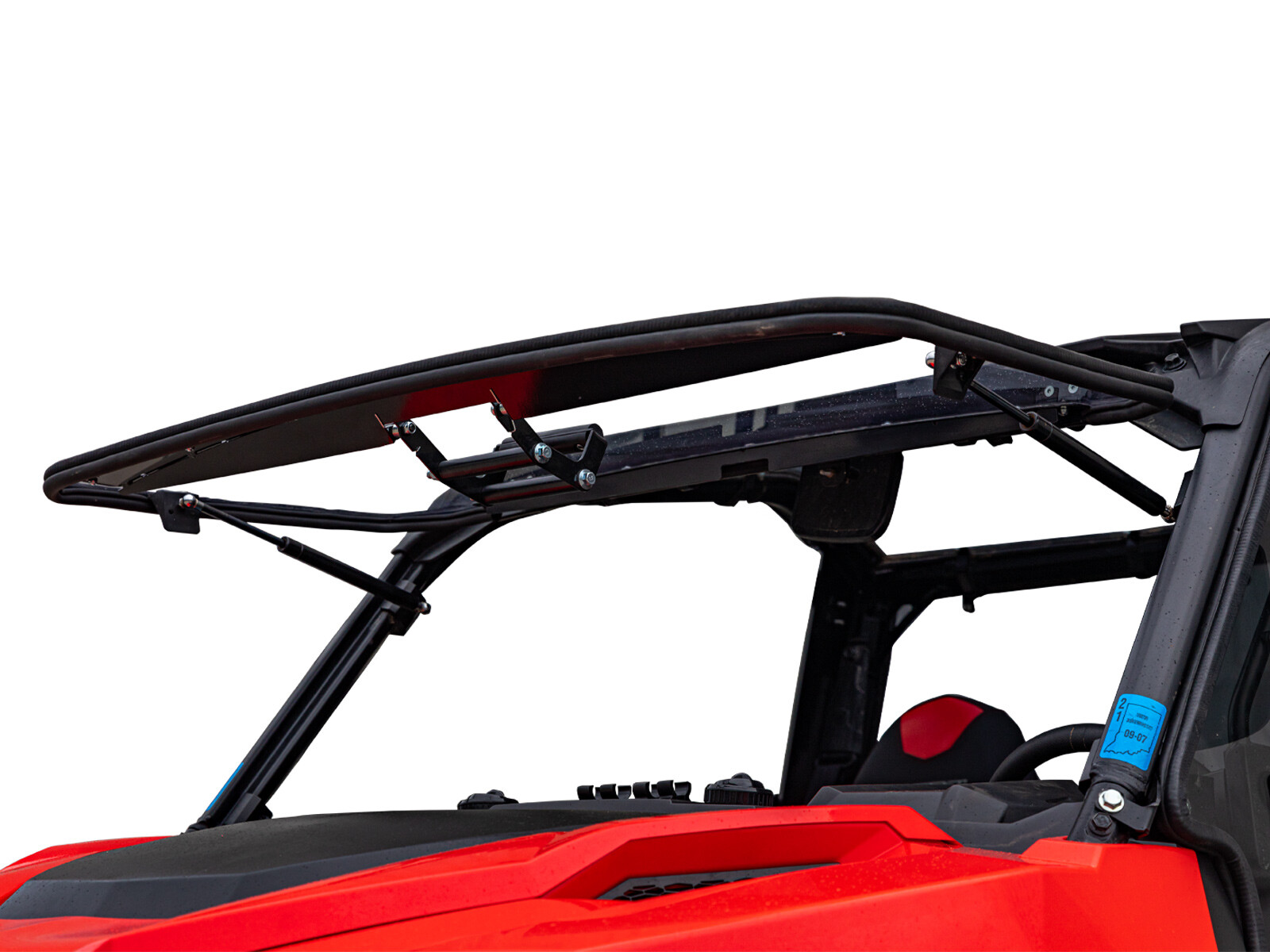 SuperATV Scratch Resistant Flip Windshield for Polaris General 1000 (2017+)