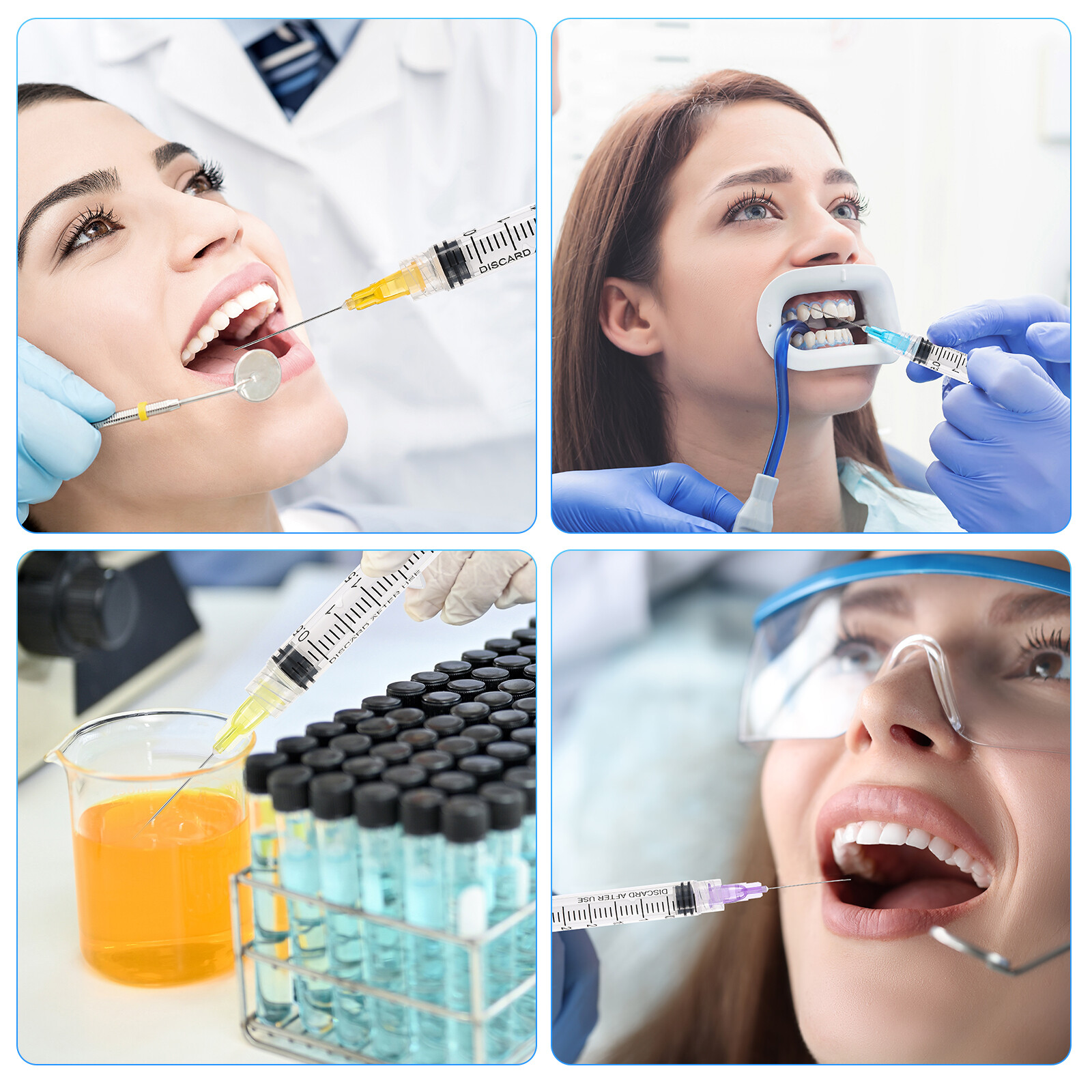 JMU Dental Disposable Bendable Irrigation Needle for Endo Irrigation Blunt Tips