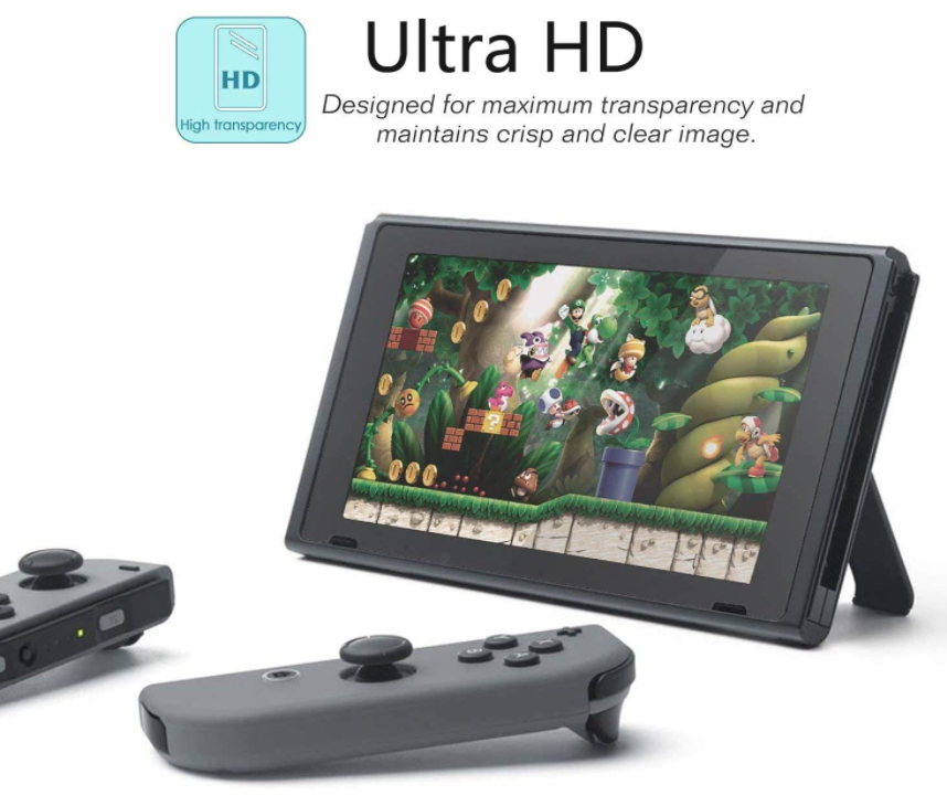 (3 Pack) Nintendo Switch Premium Tempered Ultra Clear Glass Screen Protector