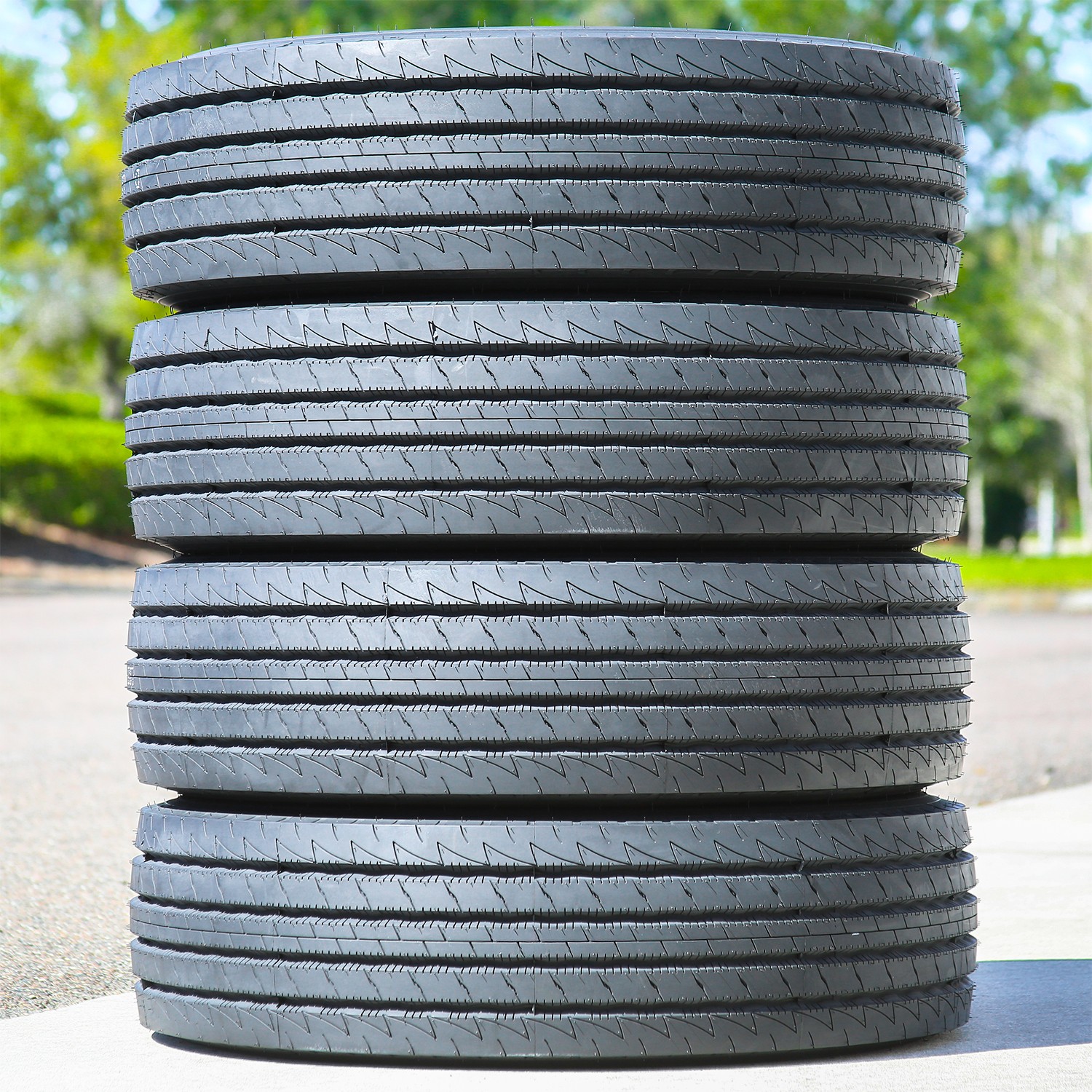 4 Tires Roundrule MLA18+ All Steel 245/70R19.5 H 16 Ply All Position Commercial