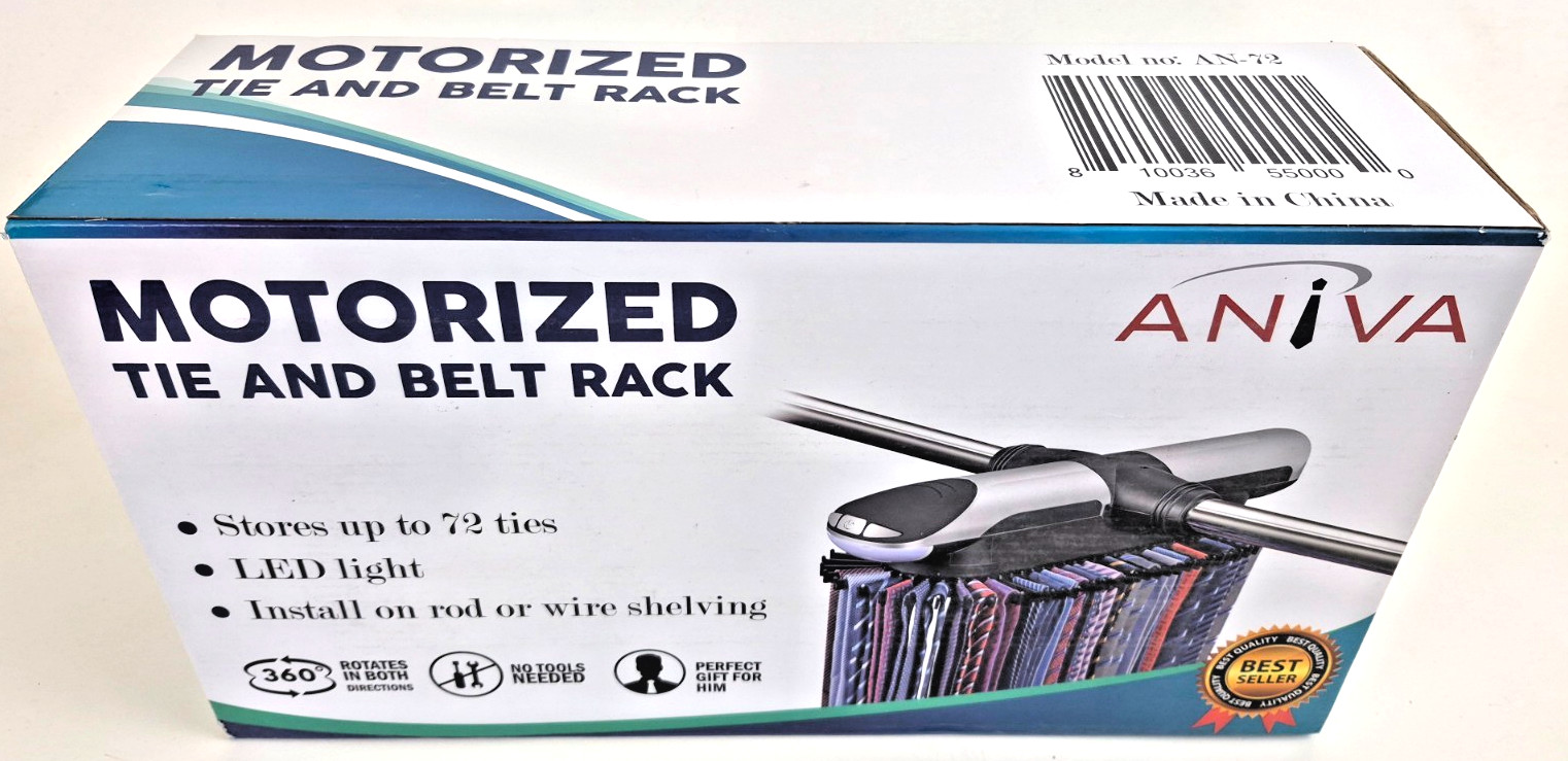 Genuine Aniva 72 Tie and 8 Belt Motorized Rack