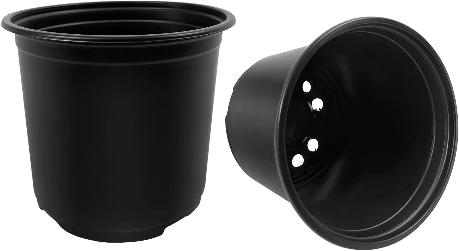 100 Pack Nursery Pots, 4 Inch Nursery Pot for Plants, Plastic Plant Pots
