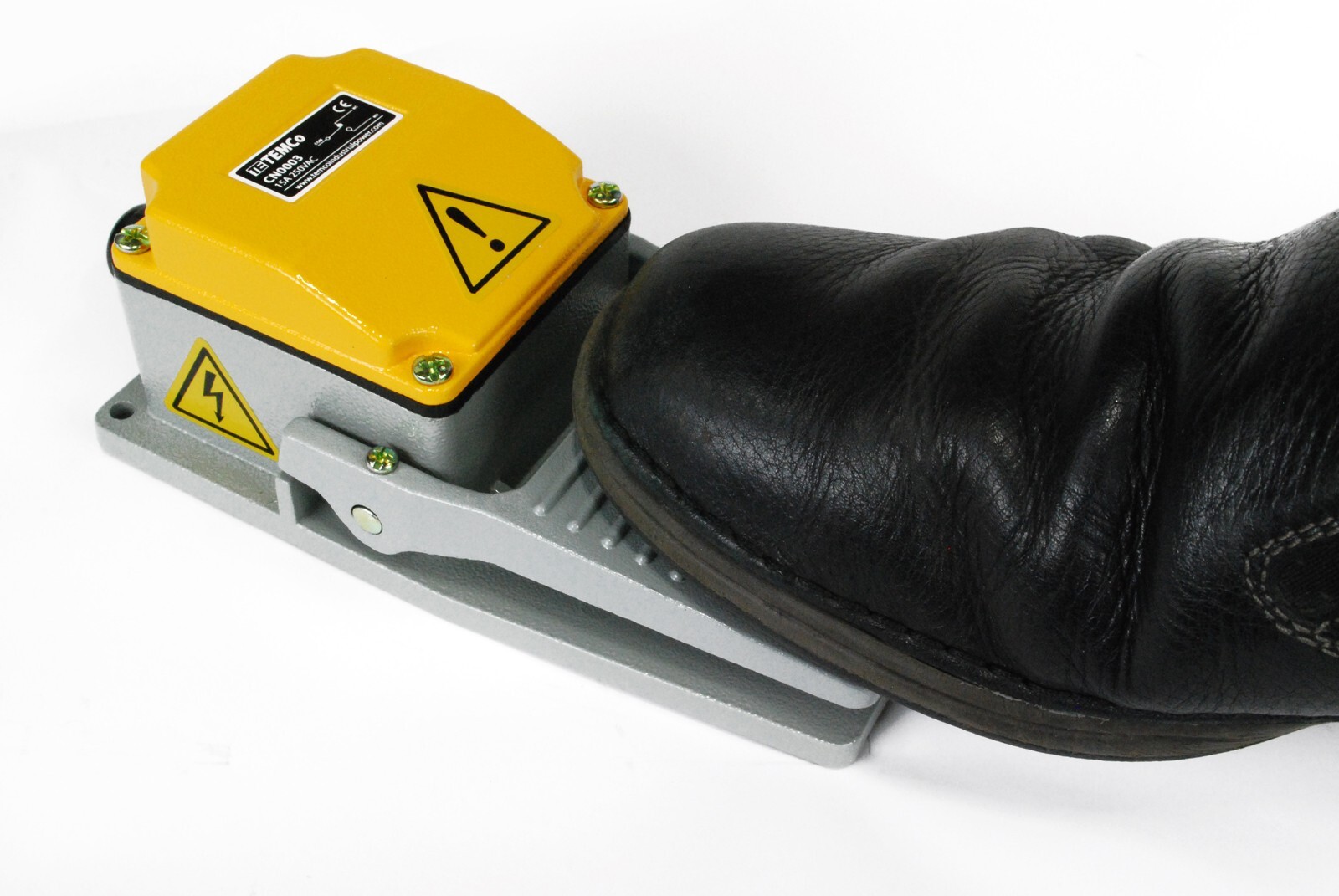 TEMCo Heavy Duty Cast Aluminum Foot Switch 15A SPDT Electric Pedal Momentary New