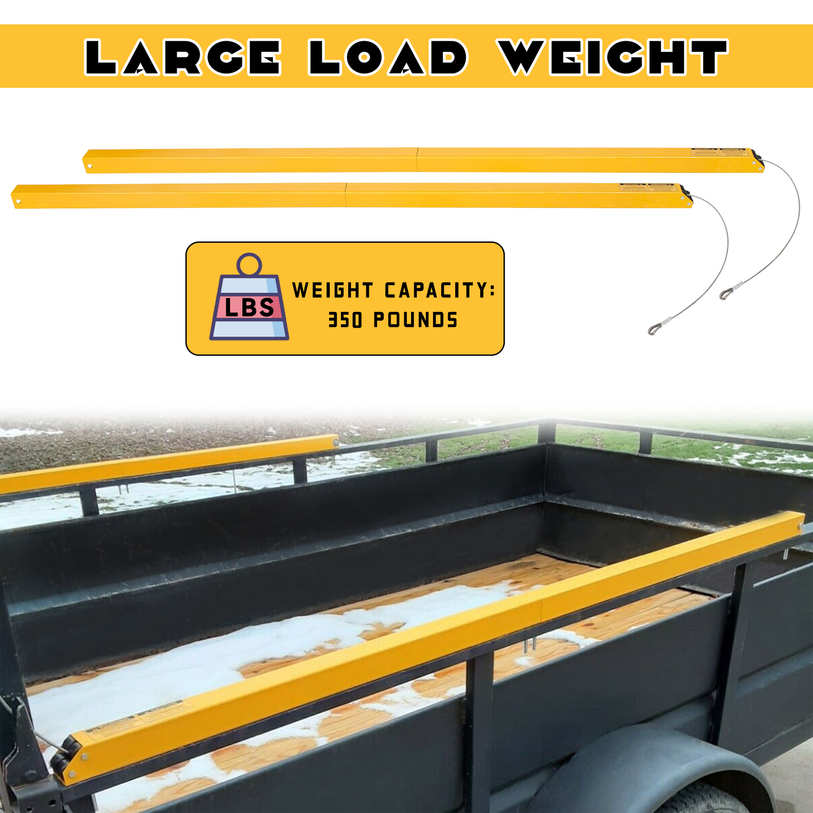 2 Sided Tailgate Utility Trailer Gate & Ramp Lift Assist System