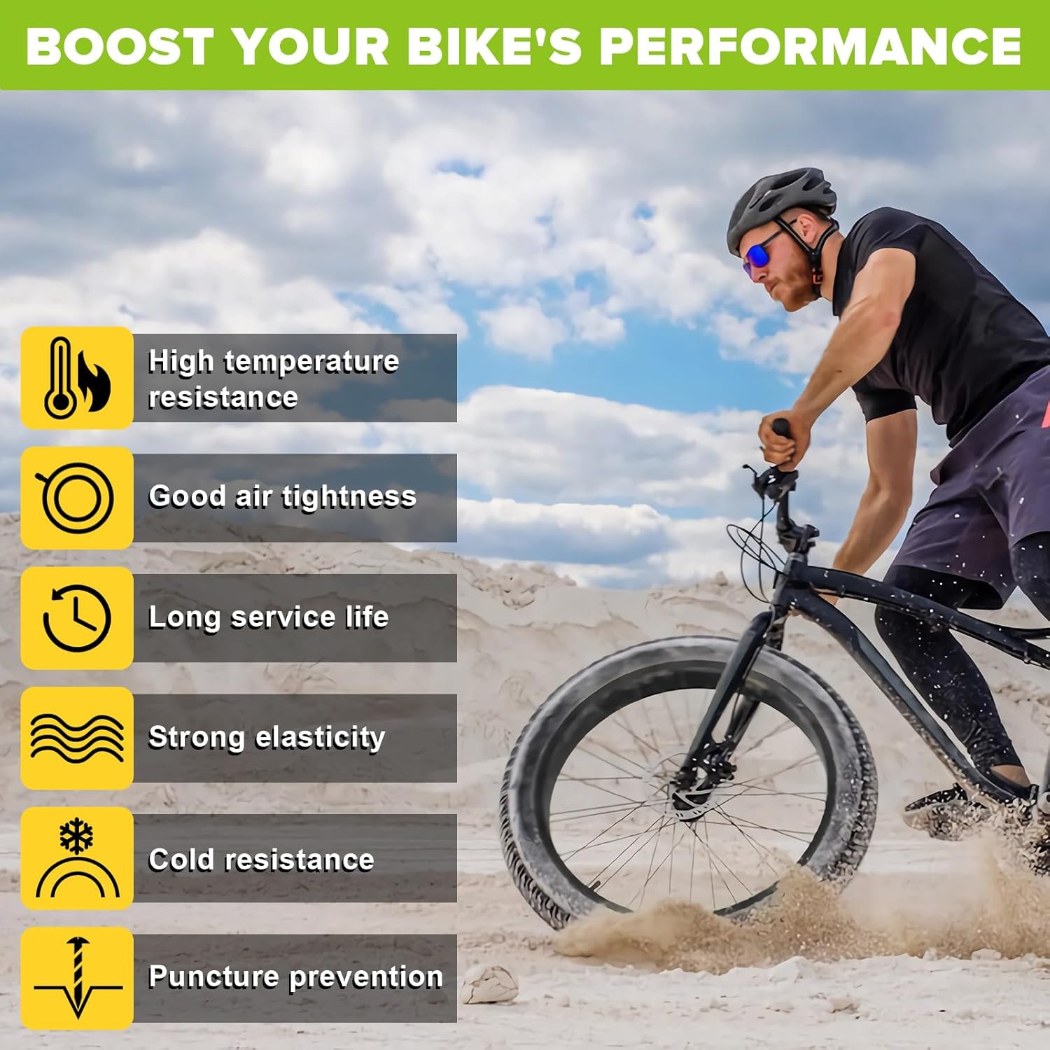 2 Pack 26X4.0 Fat Bike Tube, 26X3.5/4.0 E-Bike Fat Bicycle Inner Tube AV Schrad