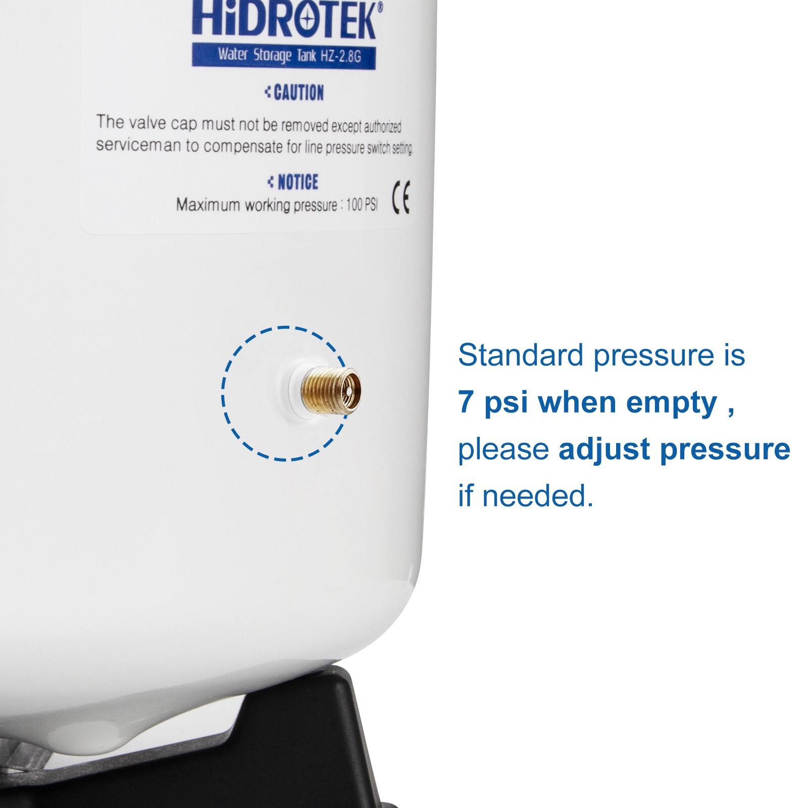 2.8 Gallon RO Water Storage Tank for Reverse Osmosis System NSF Certificated