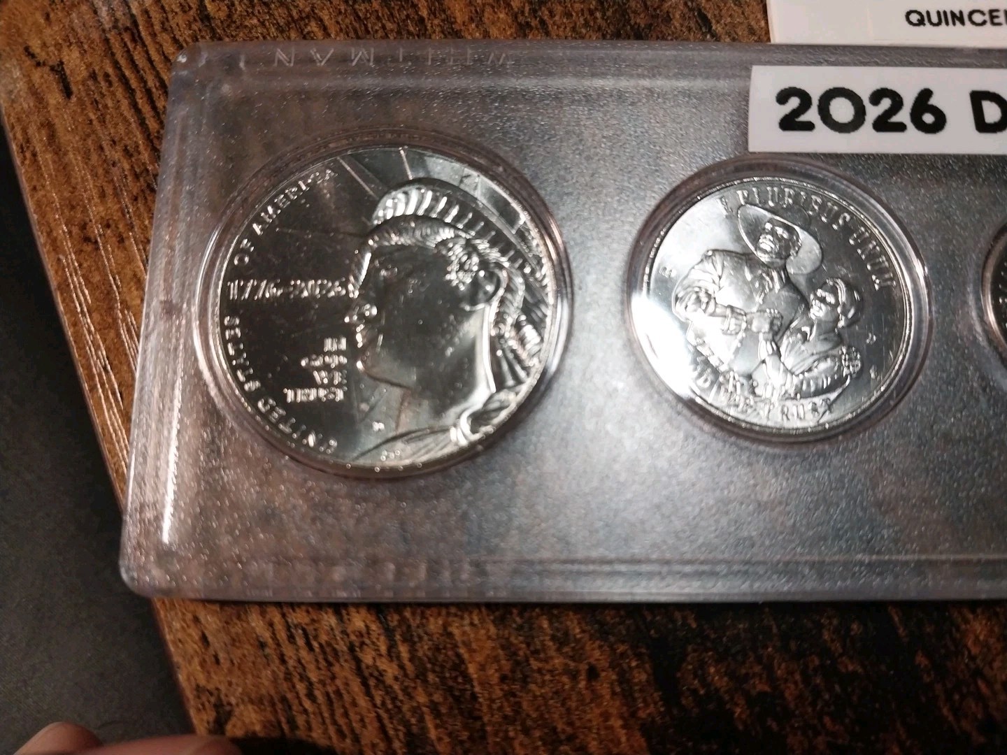 NEW SET IN OF 2026 D DOLLAR TO NICKEL W/ 2025 CENT IN HOLDER WITH LABELS