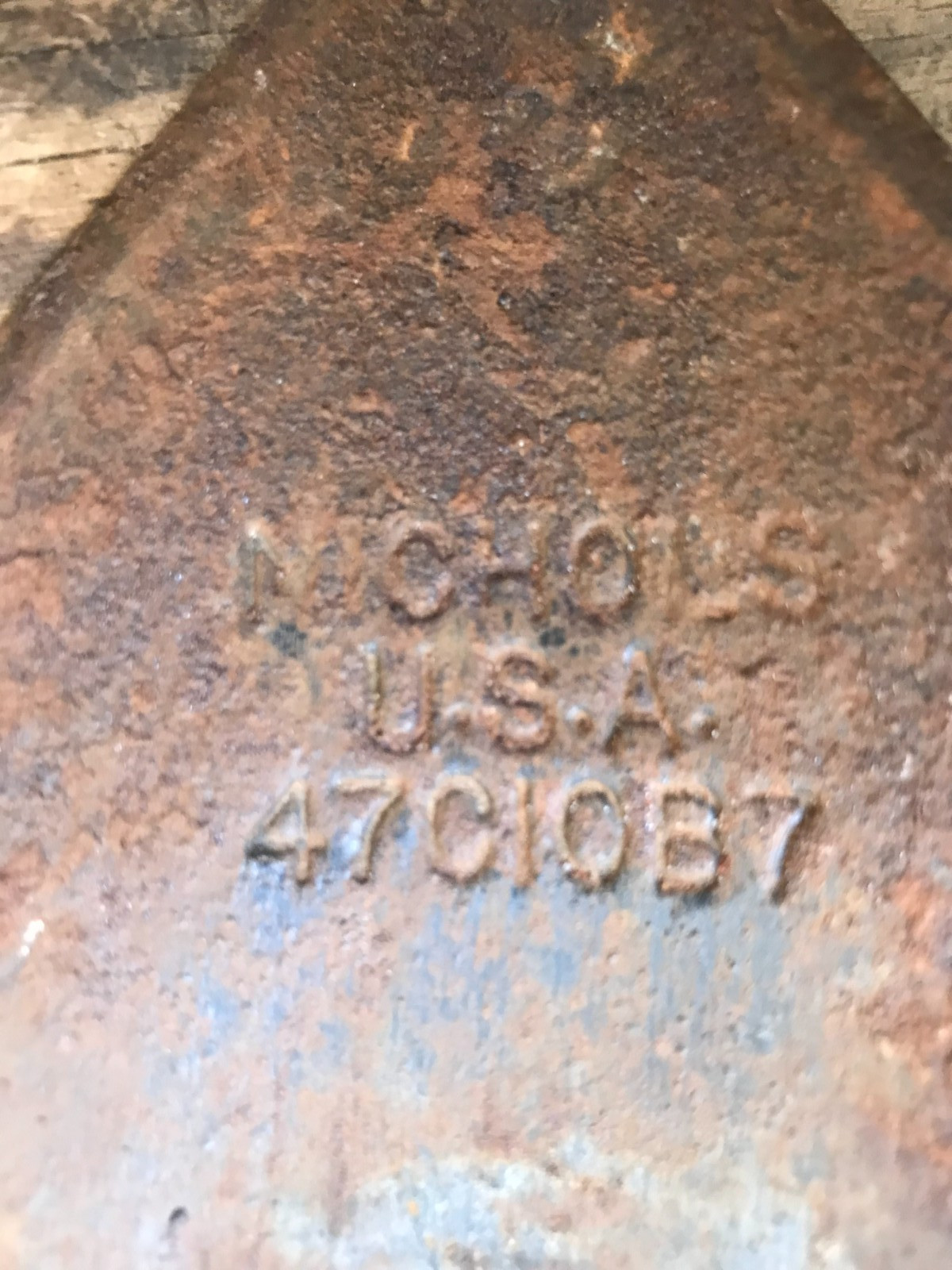 Vintage Nichols Cultivator Plow Head Sweep Arrow Wall Art USA