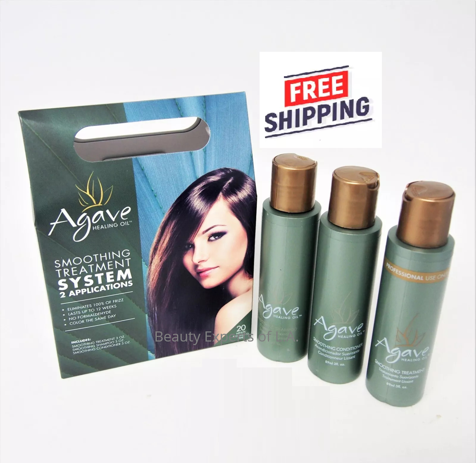 Agave Healing Oil Smoothing Treatment System - 2  APPLICATIONS KIT-   FRESH!