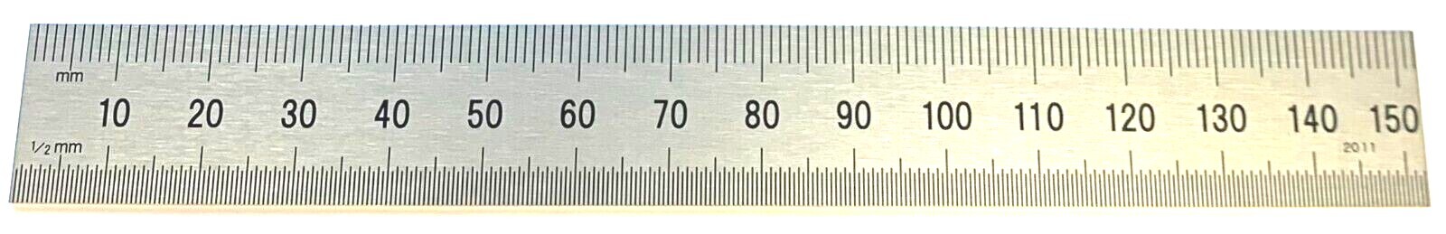 6" x 150mm METRIC STEEL SCALE RULER RIDGID 3/4" WIDE MITUTOYO #182-105 - NEW!