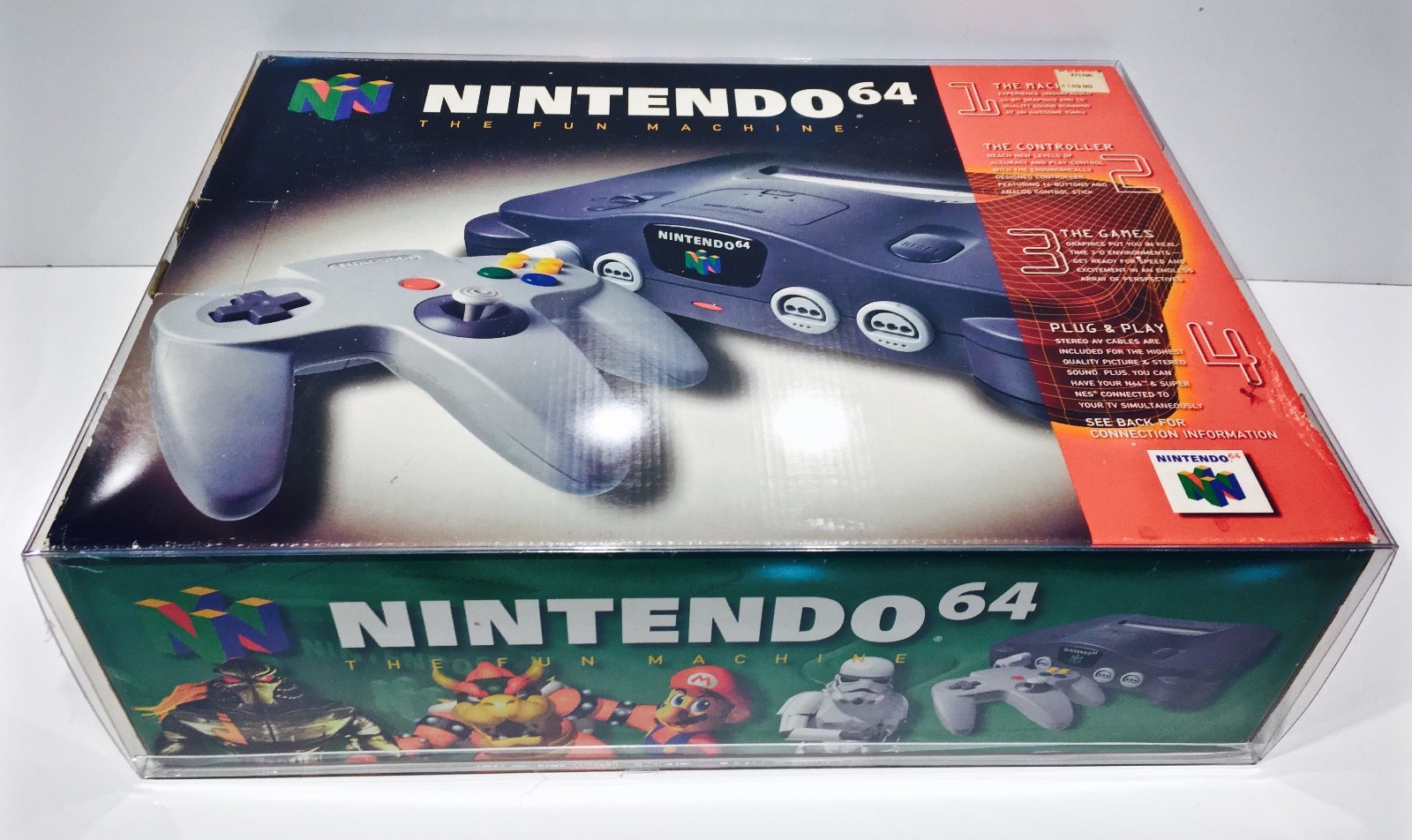 1 Clear Console Box Protector N64 Main Size Does Not fit Funtastic! Nintendo 64