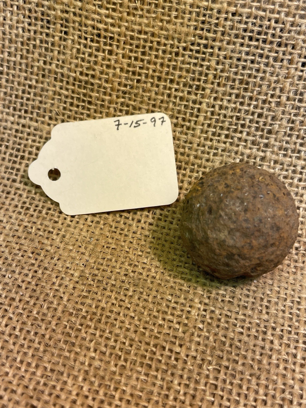 Great Dug Civil War Artillery Canister Shot Documented Vicksburg Mississippi