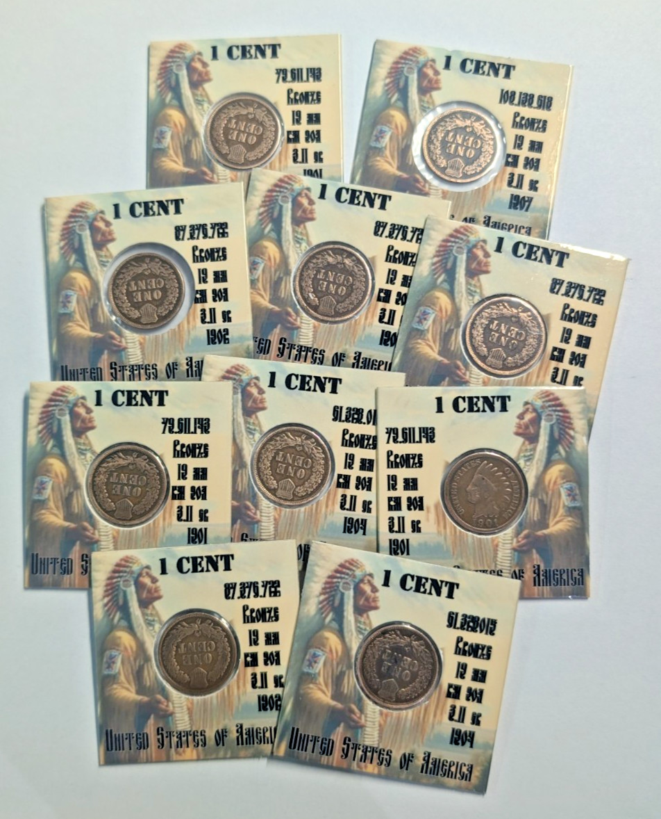 1900 - 1907 1 cent Indian Head Penny - 1 coin