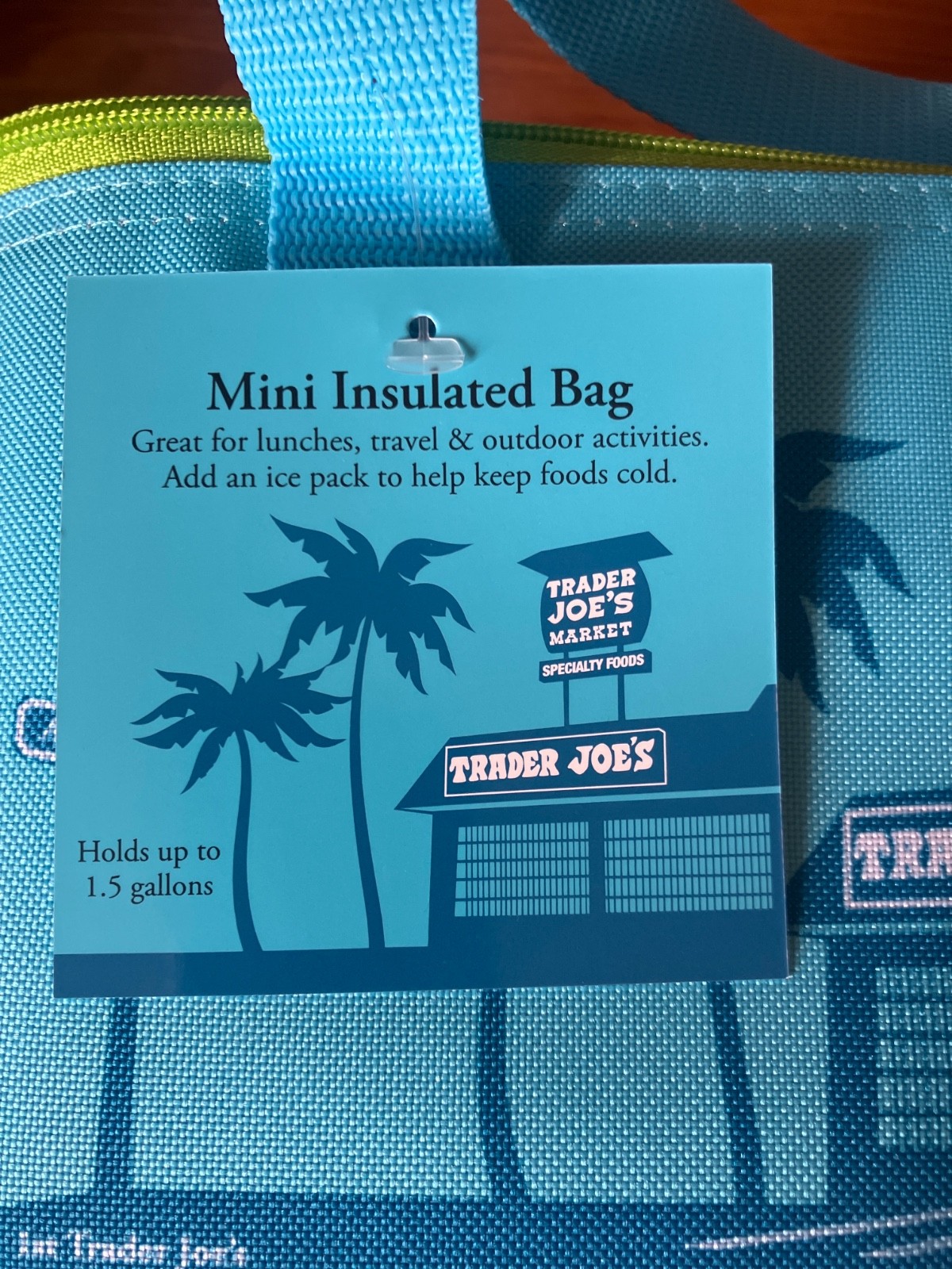 Trader Joe’s Mini Insulated BAG /TOTE BLUE LIMITED IN HAND. MORE AVAILABLE
