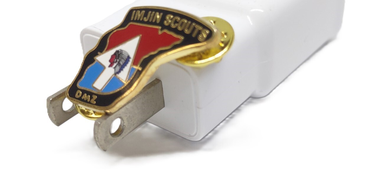 United States Army 2nd Infantry Division Imjin Scouts DMZ Missions Lapel Pin