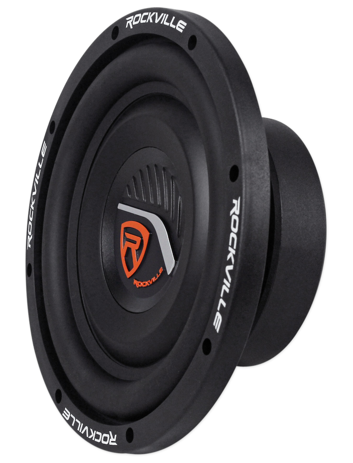 Rockville W8T4-S2 8" Shallow Mount 1000 Watt Slim Car Audio Subwoofer 2-Ohm Sub