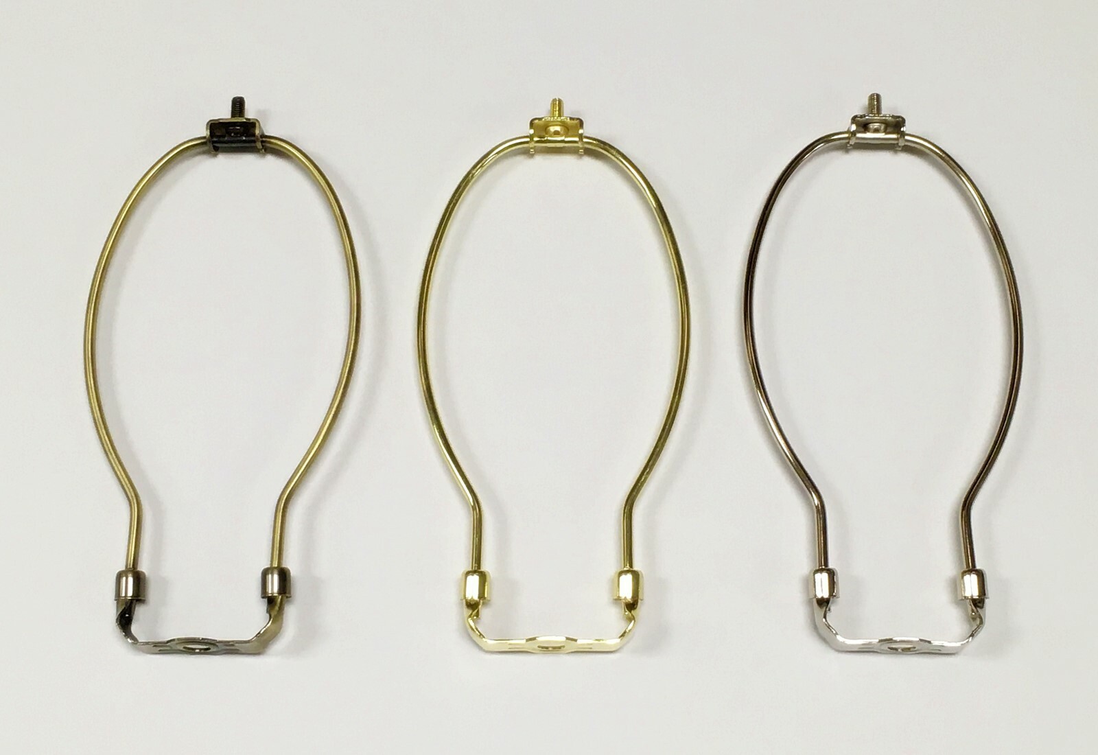 Lamp Parts-Lamp HARP W/Saddle 5" to 12" Heavy Duty 3 Finishes: AB,PB,PN (1 Pc.)