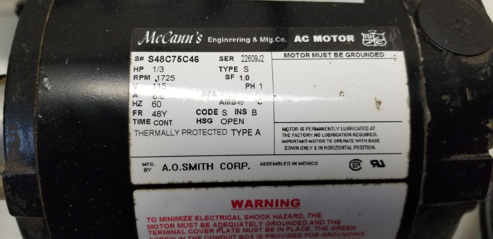 McCann E400397 Big Mac Carbonator Soda Fountain Pump 41568 Beverage System CO2 1