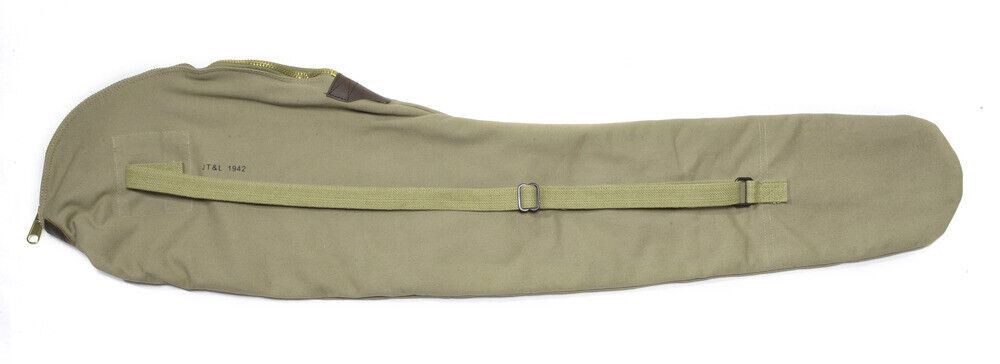 WORLD WAR 2 M1 GARAND FLEECE LINED CANVAS CASE Light OD Marked JT&L 1943