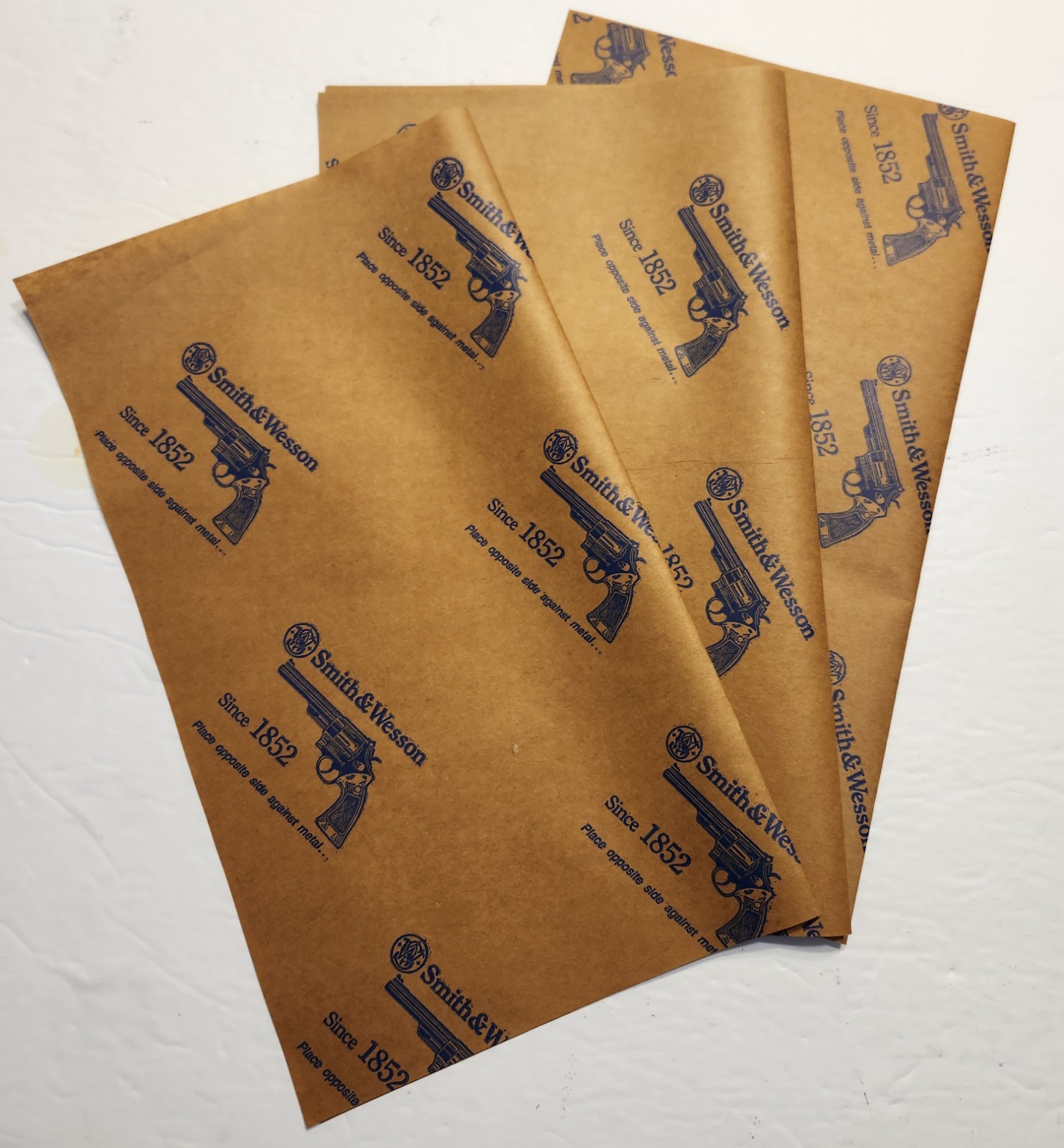 10 Sheets Of Authentic Smith & Wesson VCI Paper Vapor & Rust Prevention Barrier