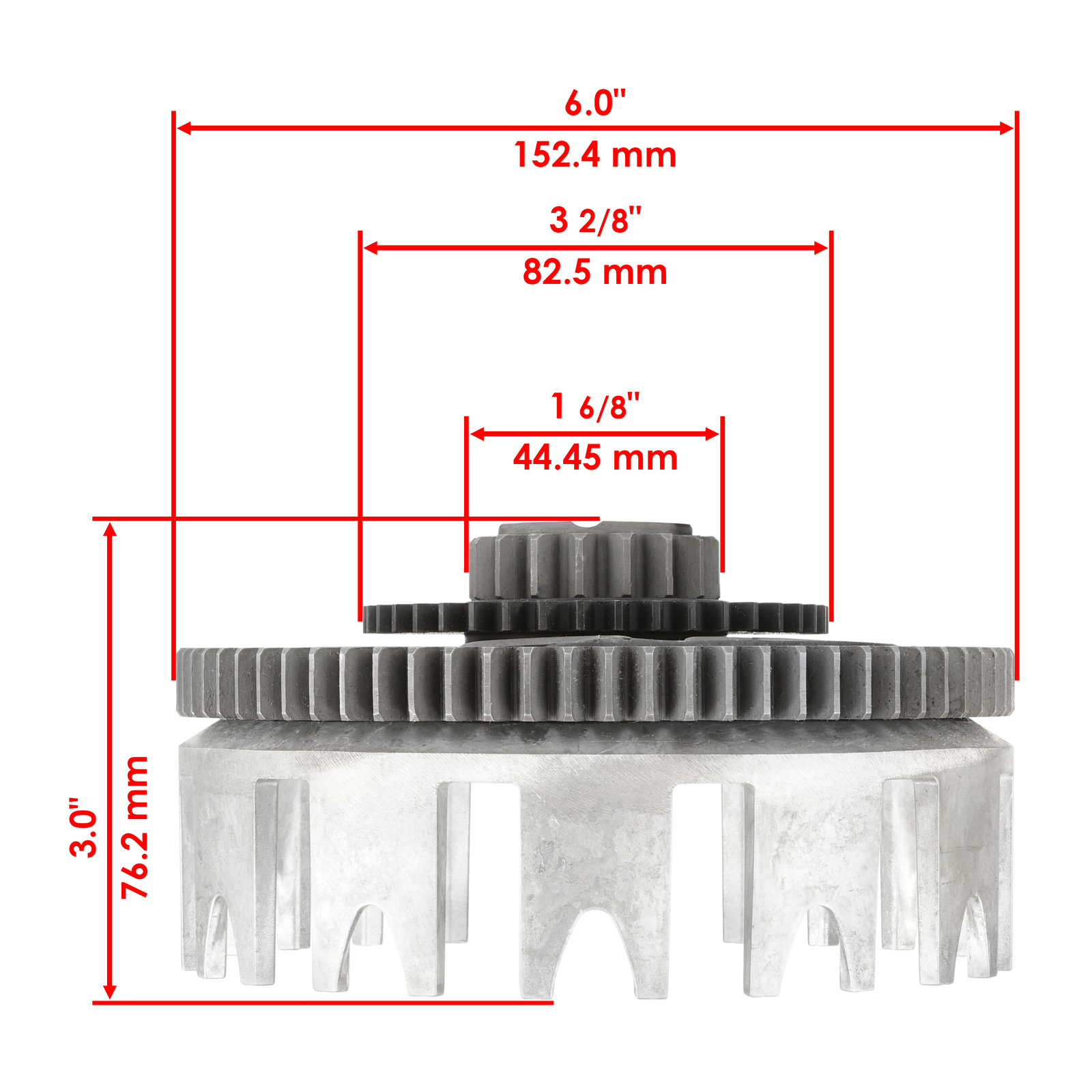 Clutch Friction Steel Plate Hub Gear For Yamaha Raptor 660 YFM660R 2001 - 2005