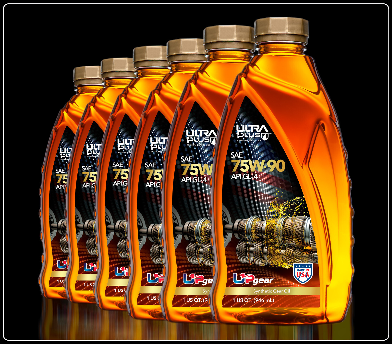 Ultra1Plus SAE 75W-90 Synthetic Gear Oil API GL-4 (6 QTS)