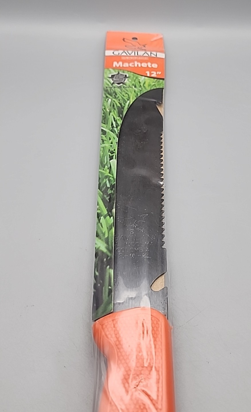 GAVILAN® DE INCOLMA 12" SURVIVAL MACHETE ORANGE HANDLE F-16-K COLOMBIA