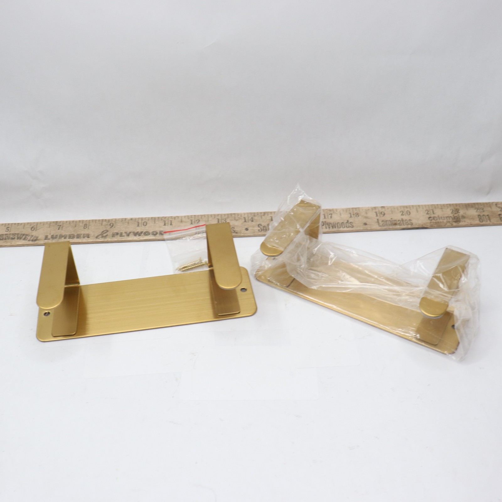 (2-Pk) Wall Mounted Pot Lid Rack Holder 304 Stainless Steel 7" x 2-1/4"