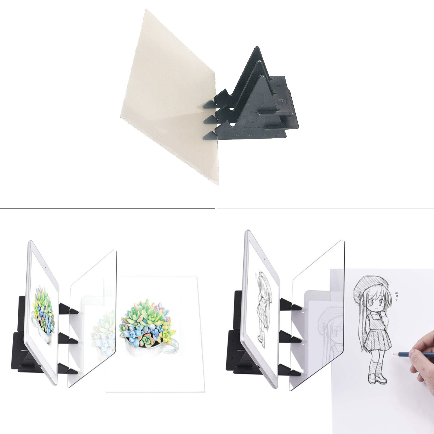 Sketch Pad Tracing Drawing Board Optical Projector Art Painting Reflection 9''