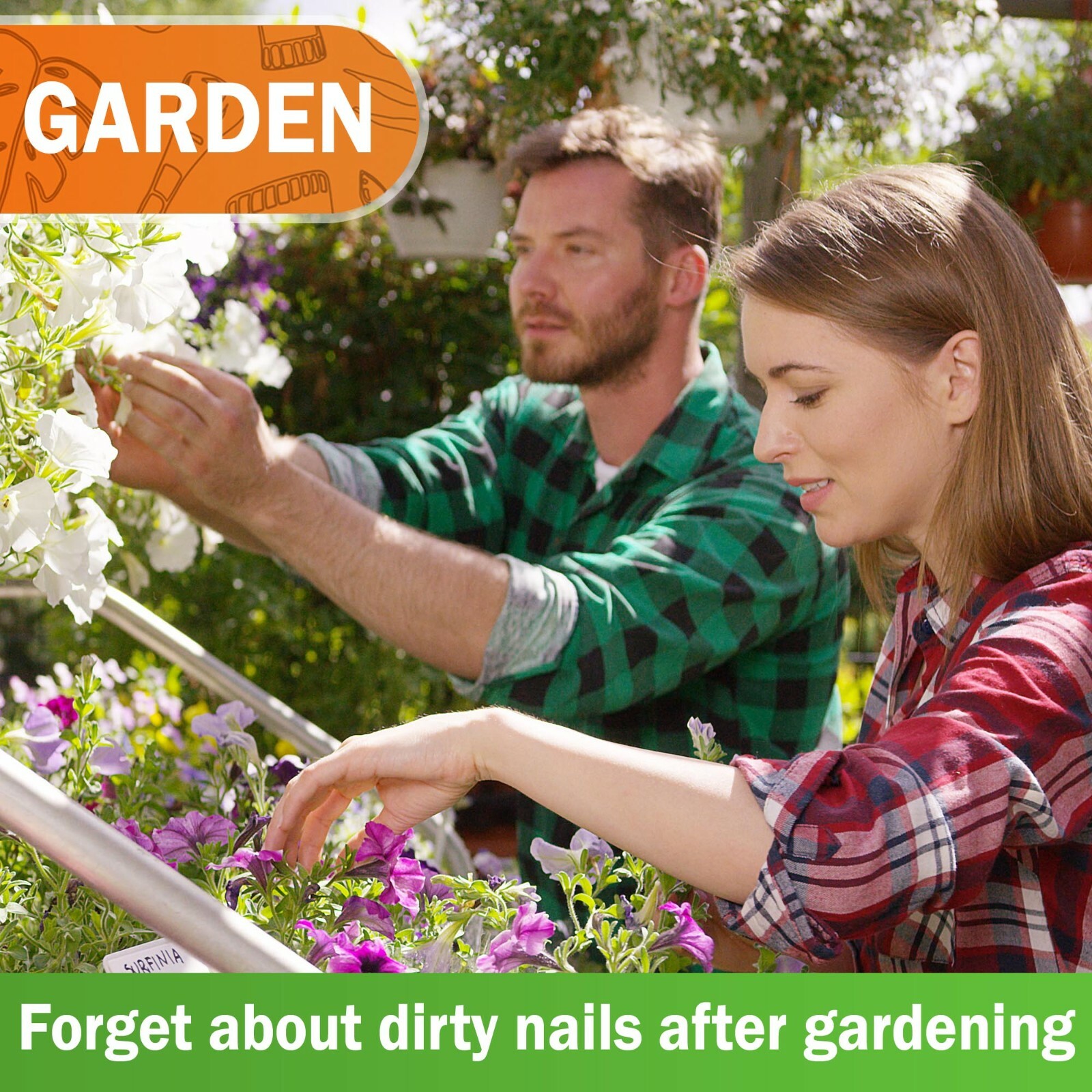 Konex Non-Slip Wooden Two-sided Hand and Nail Cleaning Brush