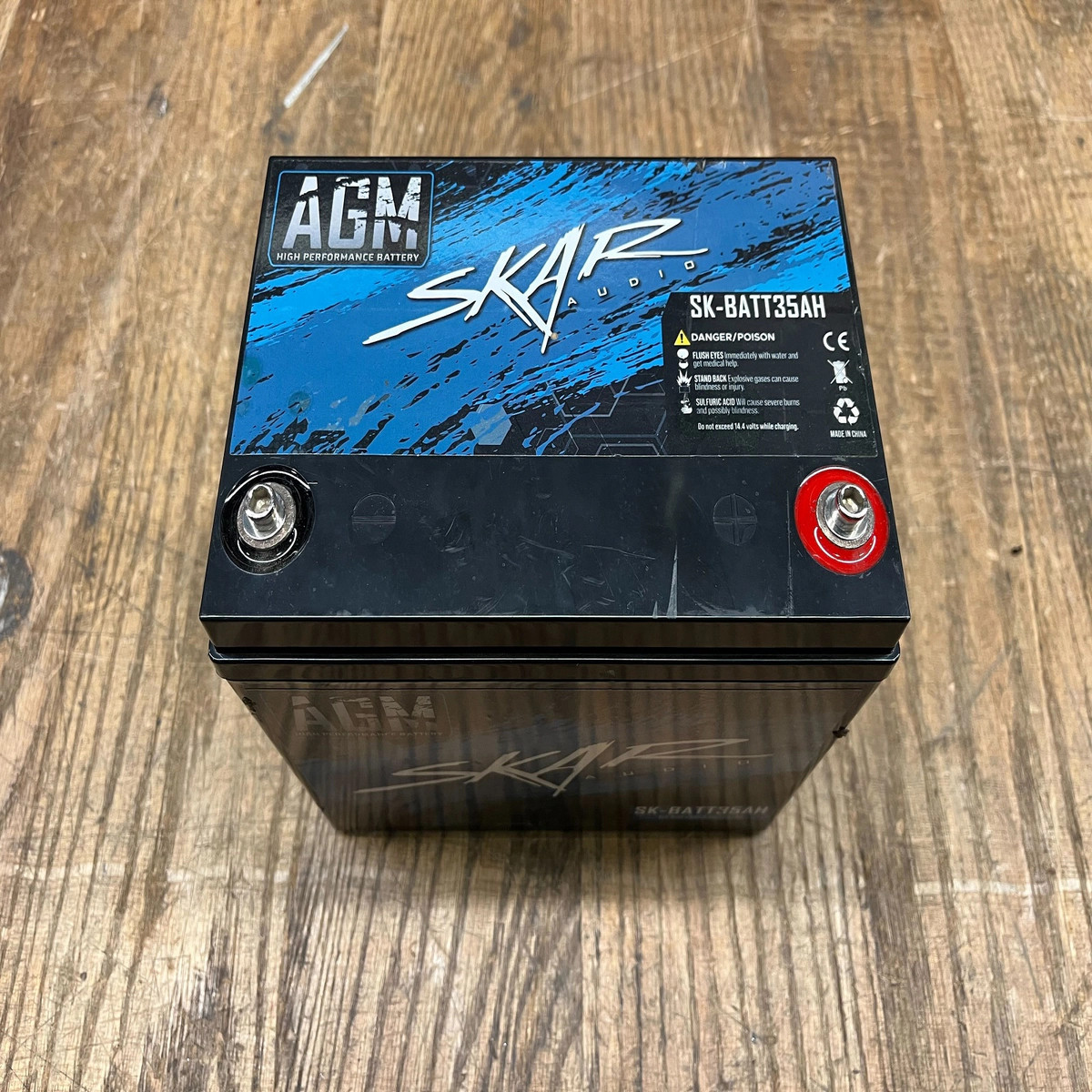 USED SKAR AUDIO 12V 35Ah AGM HIGH PERFORMANCE CAR AUDIO BATTERY | SK-BATT35AH