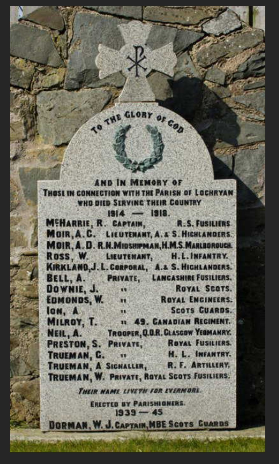 Scots Guards PIPER Killed in Action 1917 Police Constable Stranraer WW1 Medals