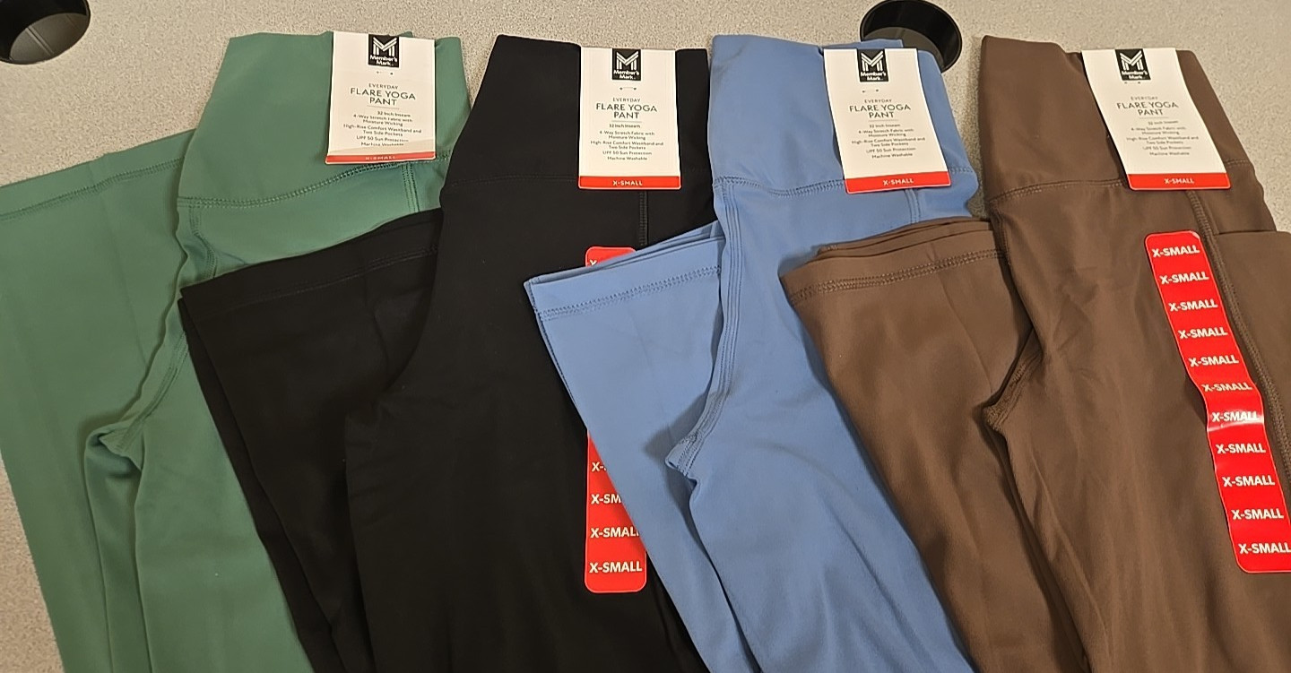 Member's Mark Everyday Flare Yoga Pant - NWT! Variety of Colors & Sizes