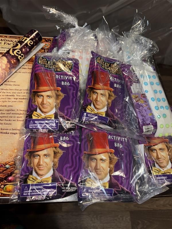 Wonka candy bar party favors – Wonka-Inspired, 24 Treat Packs