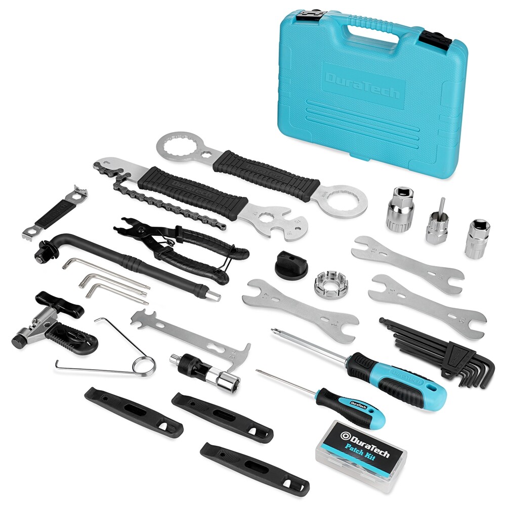 DURATECH 41PCS Bicycle Tool Kit Bike Tool Kit w/Storage Box Bike Repair Tool Kit