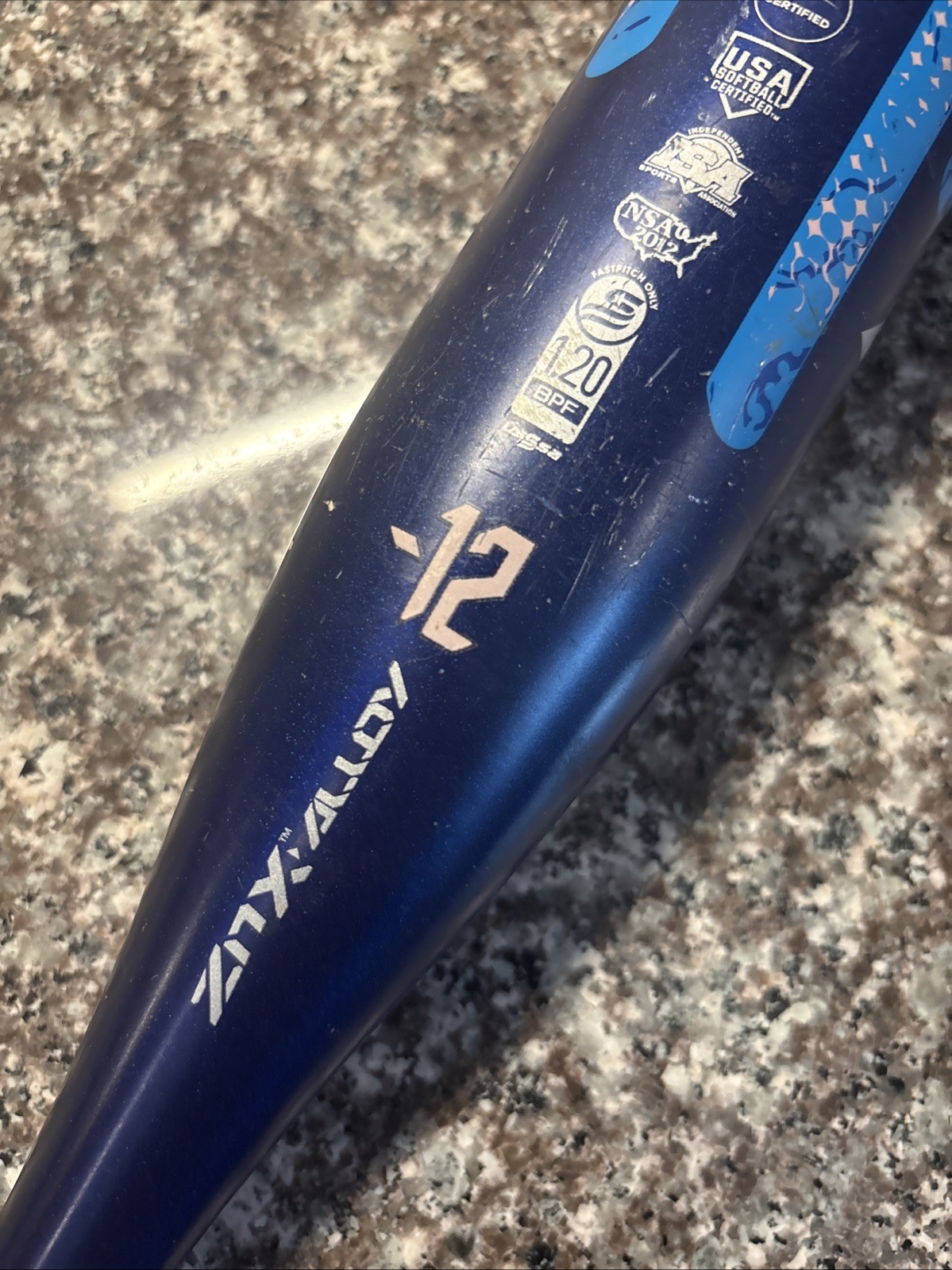 Demarini Uprising Fastpitch Softball Bat UPF-22 32" 20oz Pink Blue 2 1/4 Barrel