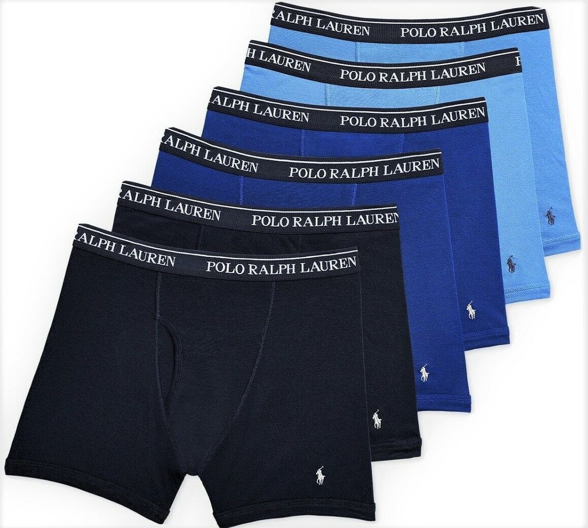 Polo Ralph Lauren Men's Six-Pack Boxer Briefs Choose Size & Color New 6 Pack