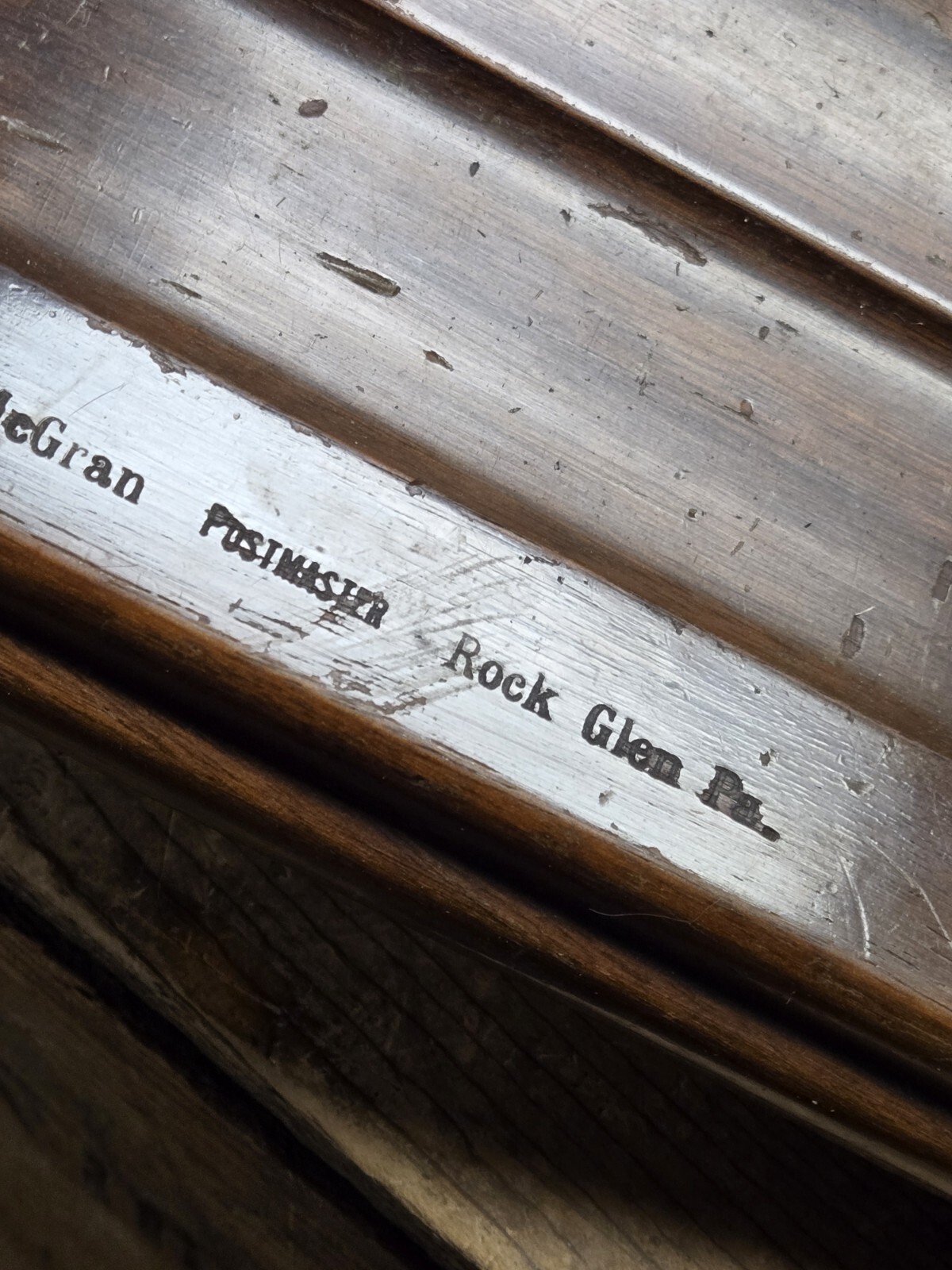 Old 1940 Pony Express Presentation Sheaffer Pen Desk Set Roosevelt Rock Glen PA