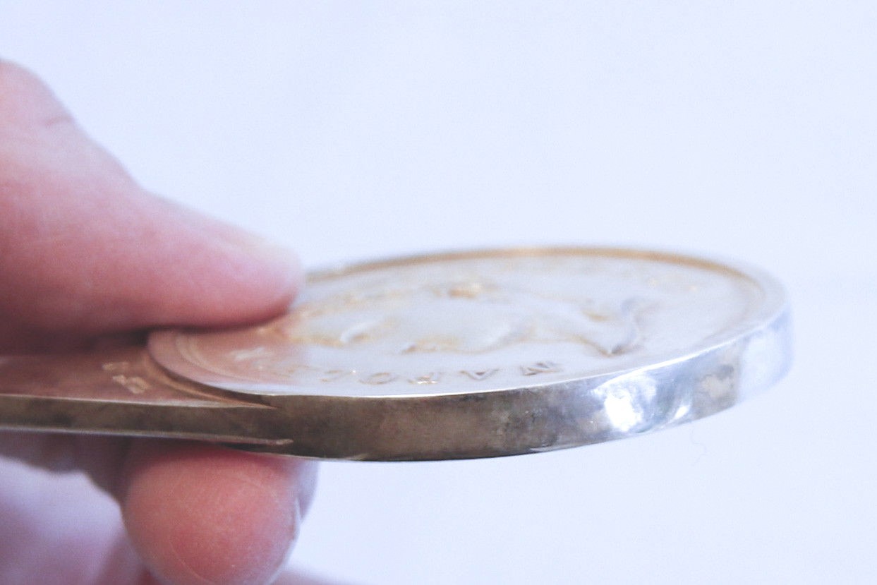 Circa 1935 Christofle Silver Letter Opener French Emperor Napoleon Waterloo