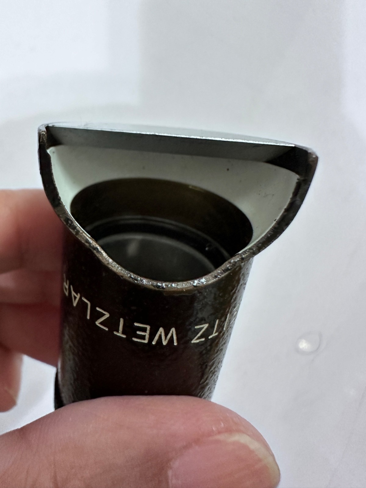 LEITZ WETZLAR Germany 8x Loupe Scale Measuring Magnifying Glass